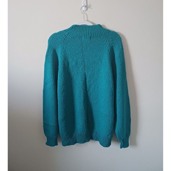 Potomac Collection Womens Sweater Pullover Knit Mock Neck Green Size 3X - Picture 2 of 6